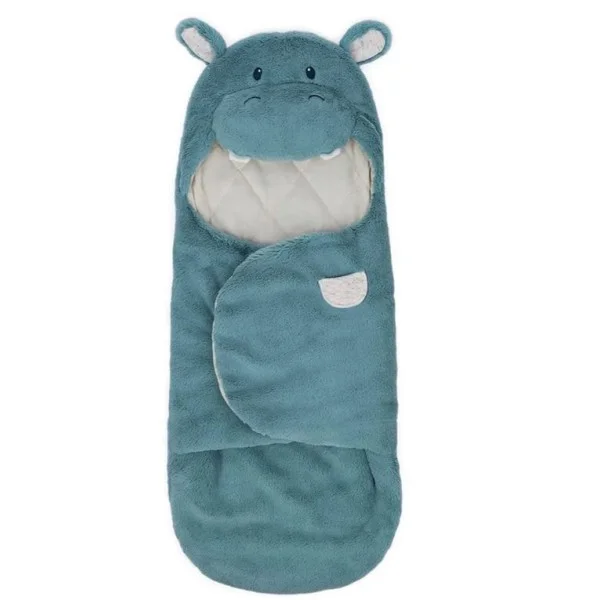 GUND Oh So Snuggly Blanket Wrap Hippo - 6066059-T